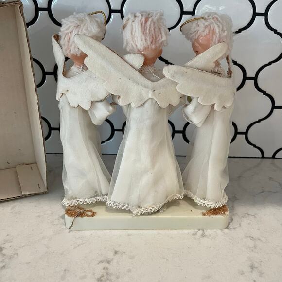 Vintage Bright Star Angel Choir Trio Made in Japan Christmas Angels w/ Box 
1950 - Picture 4 of 9